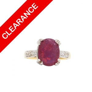 Ruby .04ct 14k #277 - Diamond Ring