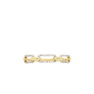 Diamond Chain Ring .10ct 14k - Diamond Ring