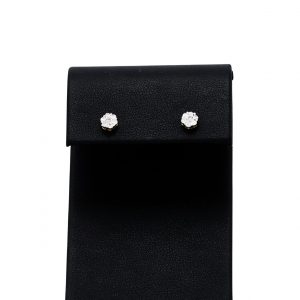 Cluster 0.33ct- Genuine Diamond Earrings