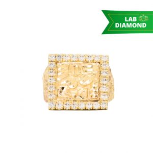 Icy Nugget 1.08ct 10k #239 - Diamond Nugget Ring