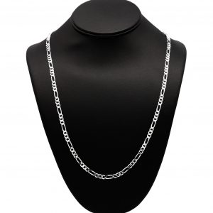 Solid Figaro 4.75mm 24" - Silver Chain