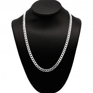 Solid Curb 6.5mm 22" - Silver Chain
