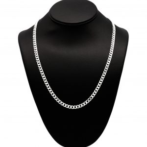 Solid Curb 5.5mm 22" - Silver Chain