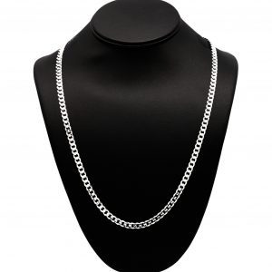 Solid Curb 5.5mm 24" - Silver Chain