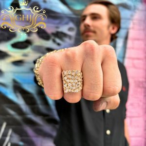 Icy Chester 5.26ct Lab 10k #282 - Diamond Nugget Ring - Image 2