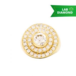 Solid Brilliant Cut Diamond Ring 3.18ct Lab #278- Diamond Ring