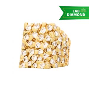 Icy Chester 5.26ct Lab 10k #282 - Diamond Nugget Ring - Image 1