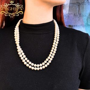 Double Stranded Pearls 21" - Chains - Image 3