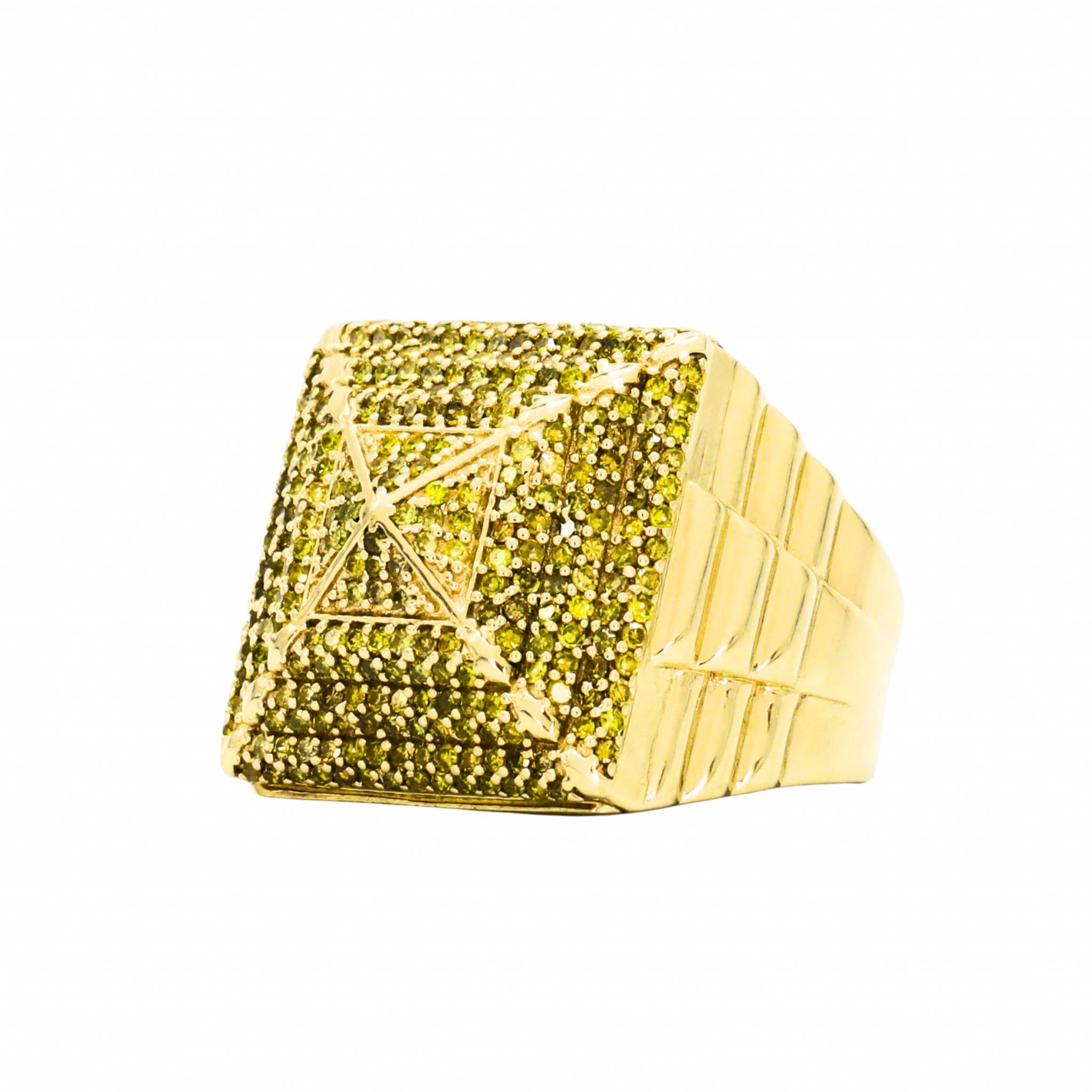 Diamond Pyramid Ring 2ct #284 - Diamond Ring - Golden Hand Jewellery