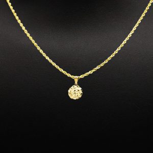 Mini Round Nugget 10k - Pendant - Image 3