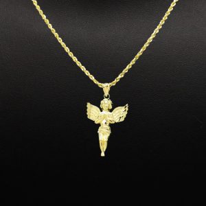 Medium Angel 10k - Pendant - Image 3