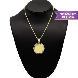 Cuban Diamond Cut Memory Pendant 10k- Pendant