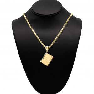 Opening Bible 10k- Pendant