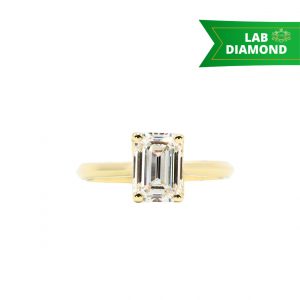 Emerald Cut 2ct Lab #293 - Diamond Ring