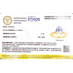 Pear Cut 2ct Lab #292 - Diamond Ring - Image 3