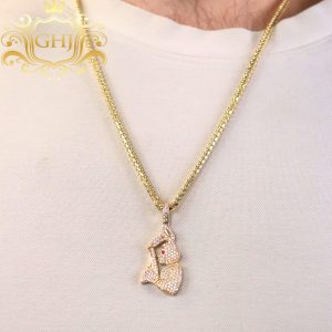 Cz Gun Rabbit - Pendant - Image 3