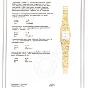 Diamond Watch 10.86ct Lab #57- Bracelet - Image 3