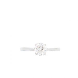 Solitaire 4 Prong Moissanite Ring  - Silver Ring