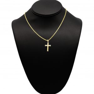 Two Tone X Cross 10k - Pendant