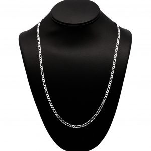 Solid Figaro 3.8mm 24" - Silver Chain