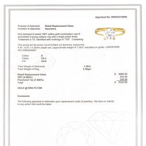 Brilliant Cut 1.2ct Lab #17 - Diamond Ring - Image 3