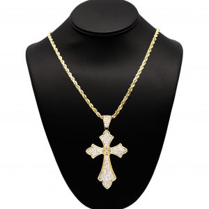 Large Cz Cross - Pendant