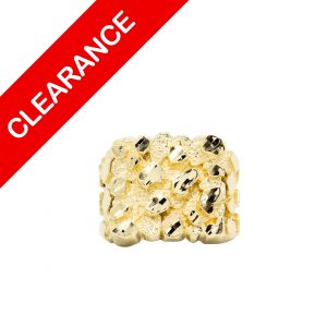 Hollow Andee Nugget 10k- Ring