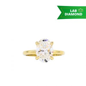 Oval 2.98ct Lab #201 - Diamond Ring