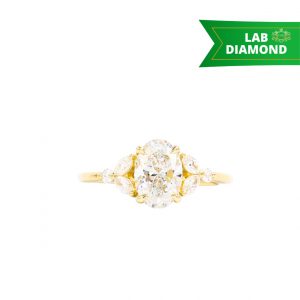 Oval 1.81ct Lab #187 - Diamond Ring