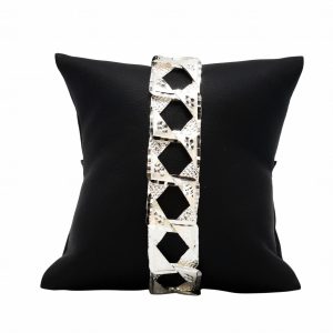 Multi Diamond Cut 18mm 9.25"- Silver Bracelet