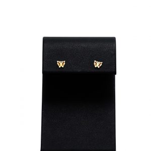 January Birthstone Butterfly Studs - Earrings