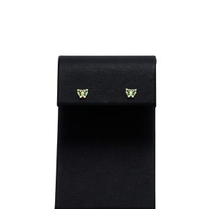 May Birthstone Butterfly Studs - Earrings