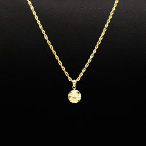XSmall Round Nugget 10k - Pendant - Image 3