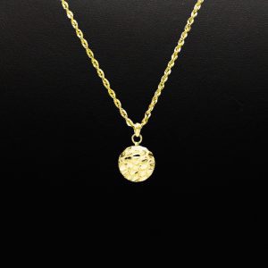 Small Round Nugget 10k - Pendant - Image 3