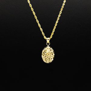 Oval Nugget 10k - Pendant - Image 3