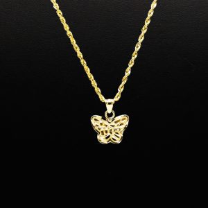 Butterfly Nugget 10k - Pendant - Image 3