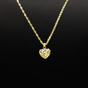 Heart Nugget 10k - Pendant - Image 3