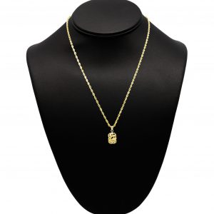 Rectangle Nugget 10k - Pendant