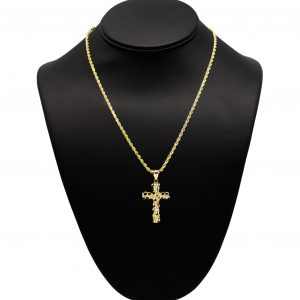 Nugget Cross 10k - Pendant