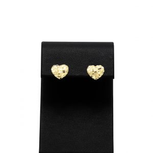3D Nugget Heart - Earrings