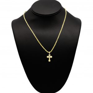 Mini Detailed Cross 10k - Pendant