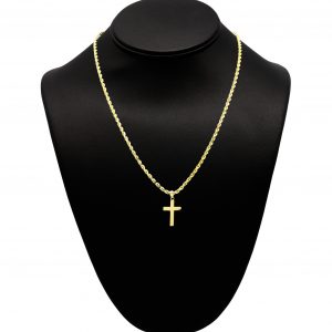 Small High Polish Cross 10k - Pendant