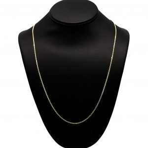Silver Gold Plated Solid Cuban 1.8mm 24" - Silver Chain