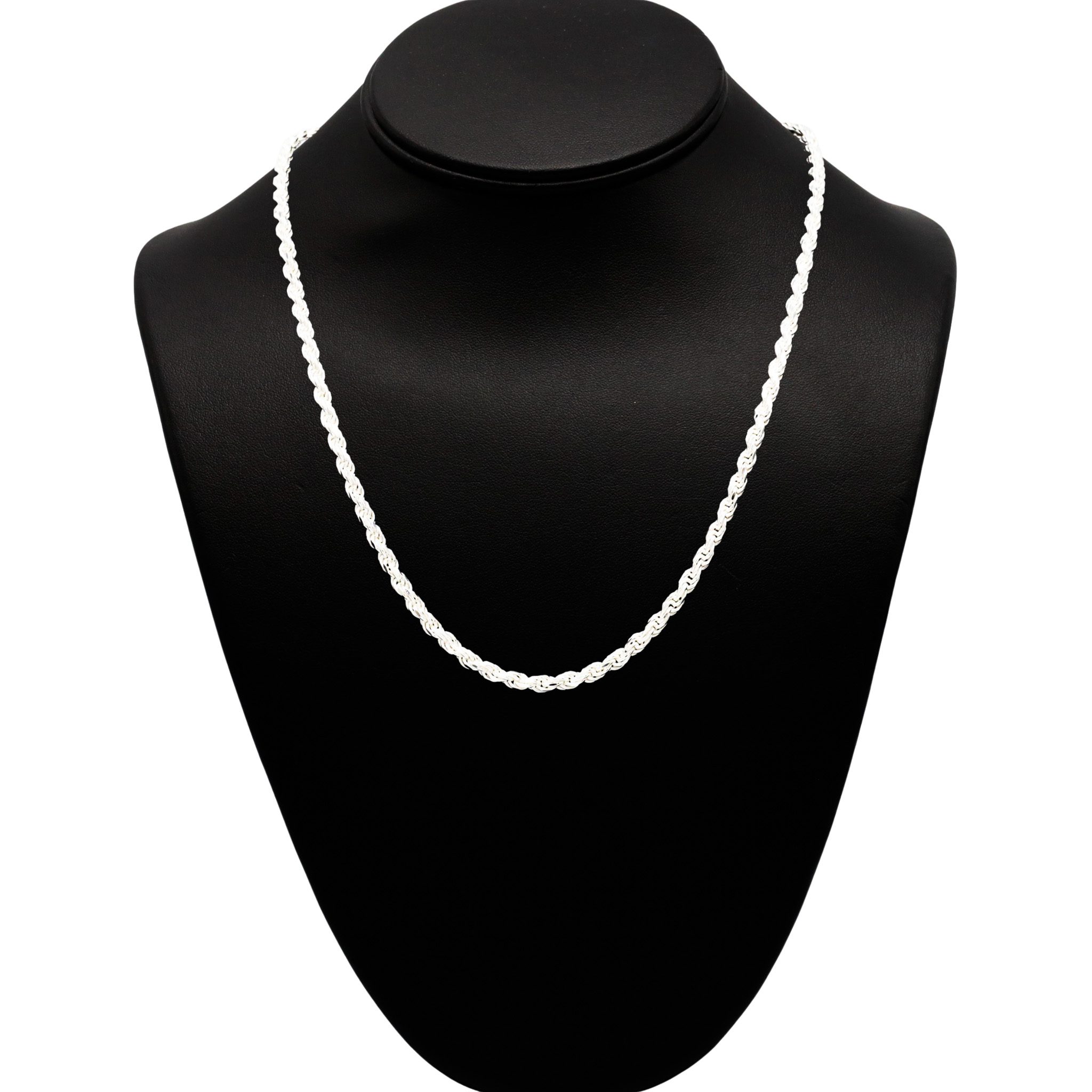 Silver Solid Rope 3.75mm 20