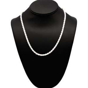 Silver Solid Rope 4.5mm 20" - Silver Chain