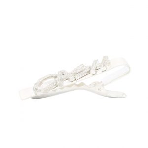 Cz Cash Silver Tie Clip - Clip - Image 3