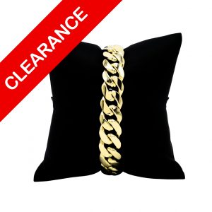 Solid Miami Cuban 3.4ct 7.5" #90- Bracelet