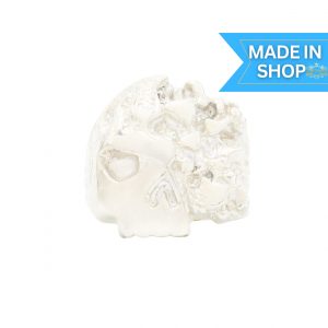 Flame X Nugget - Silver Ring