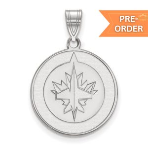 Medium Jets NHL- Silver Pendant