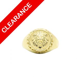 Lion Medusa Ring 10k- Ring